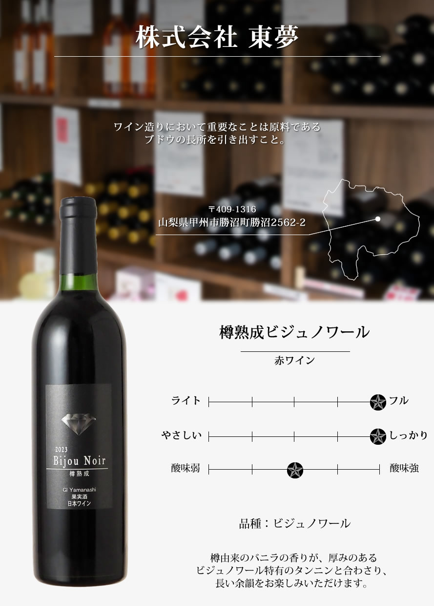 山梨ワイン 東夢ワイナリー