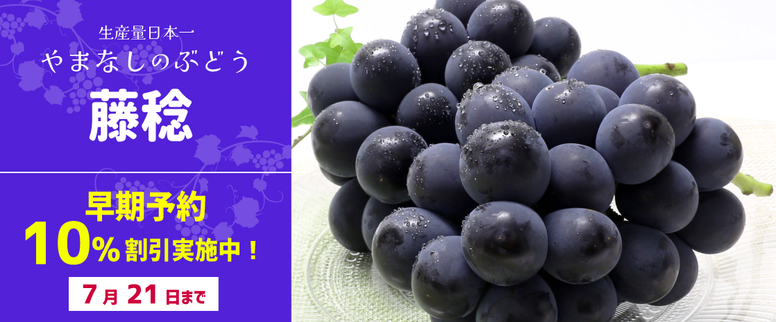 山梨県産 ぶどう 藤稔 ふじみのり